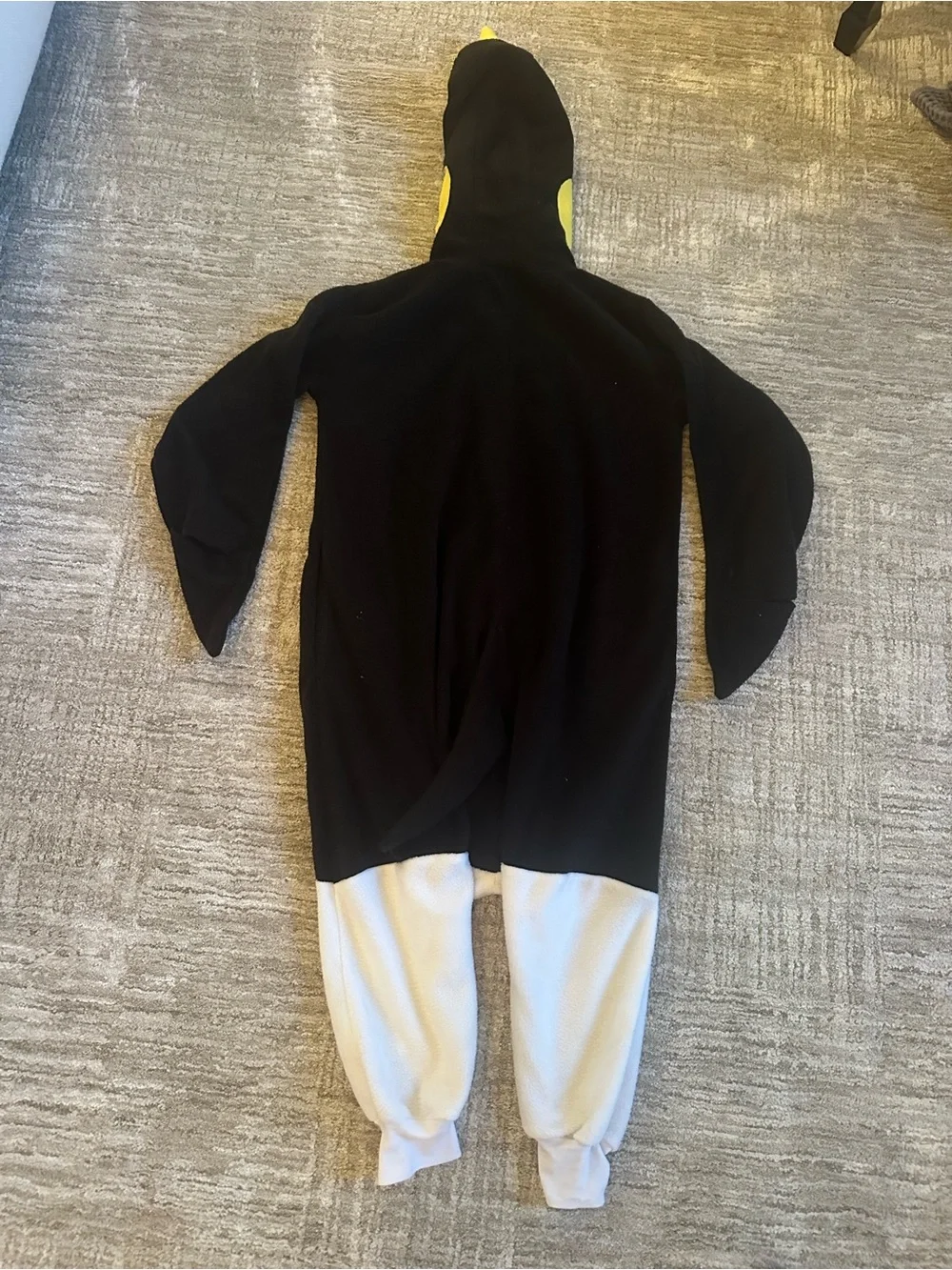 Penguin Hooded Kids One-Piece Costume - Black & White